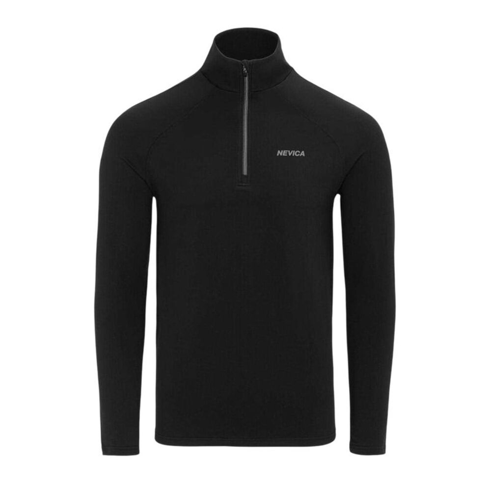 Nevica Mens Zip Neck  Athletic Top / Black